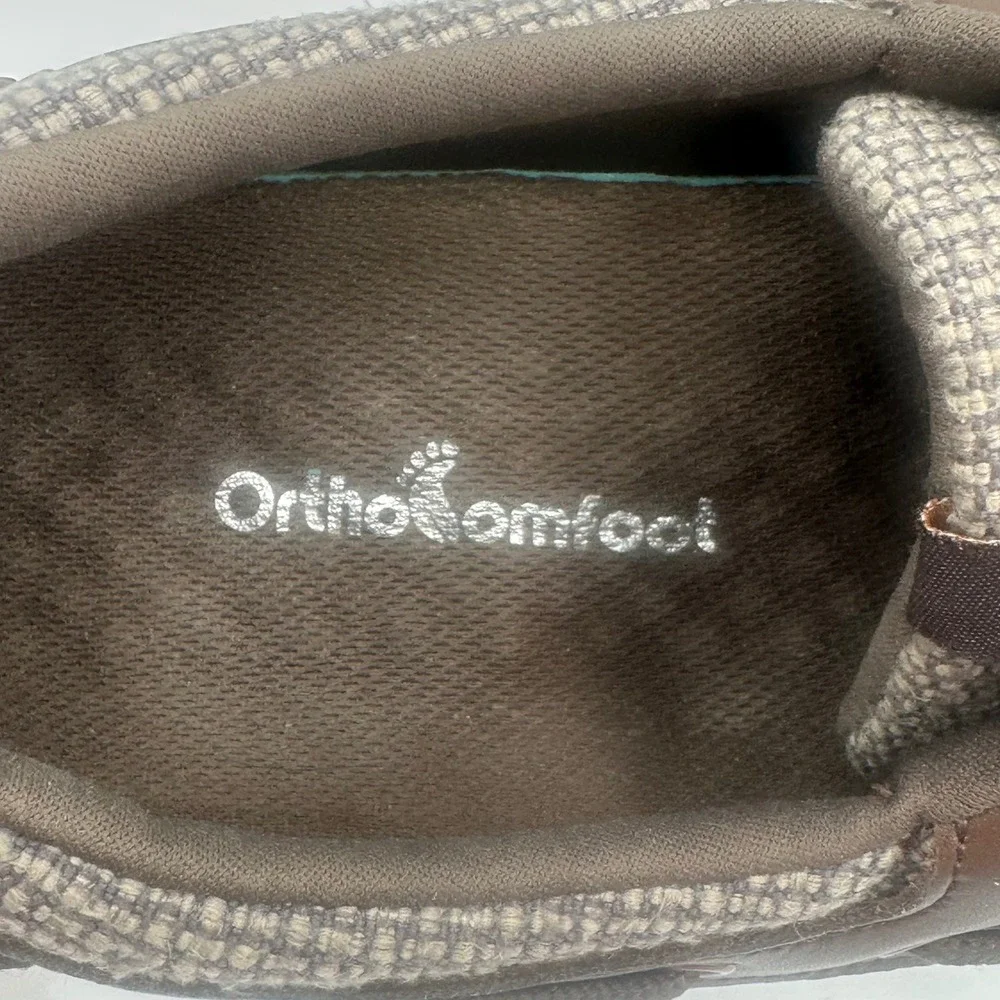 Orthocomfoot Boat Shoes Mens EU‎ 48 US 13.5 Brown Orthopedic Loafers Casual Walk